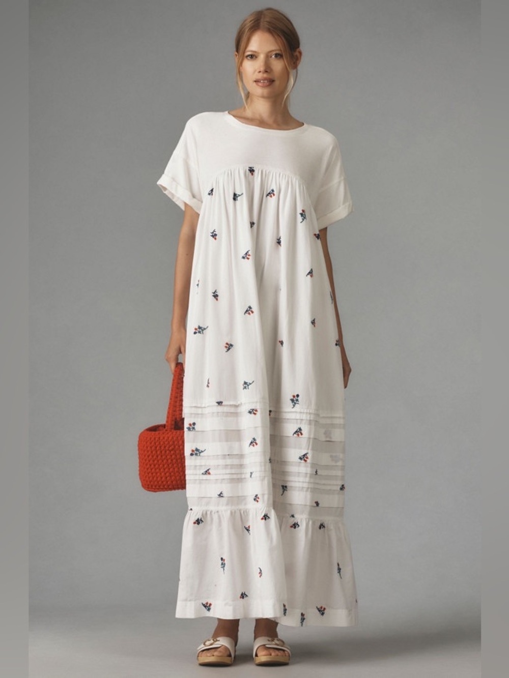▪️Pilcro by Anthropologie Short-Sleeve T-Shirt Maxi Dress